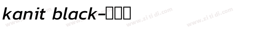 kanit black字体转换